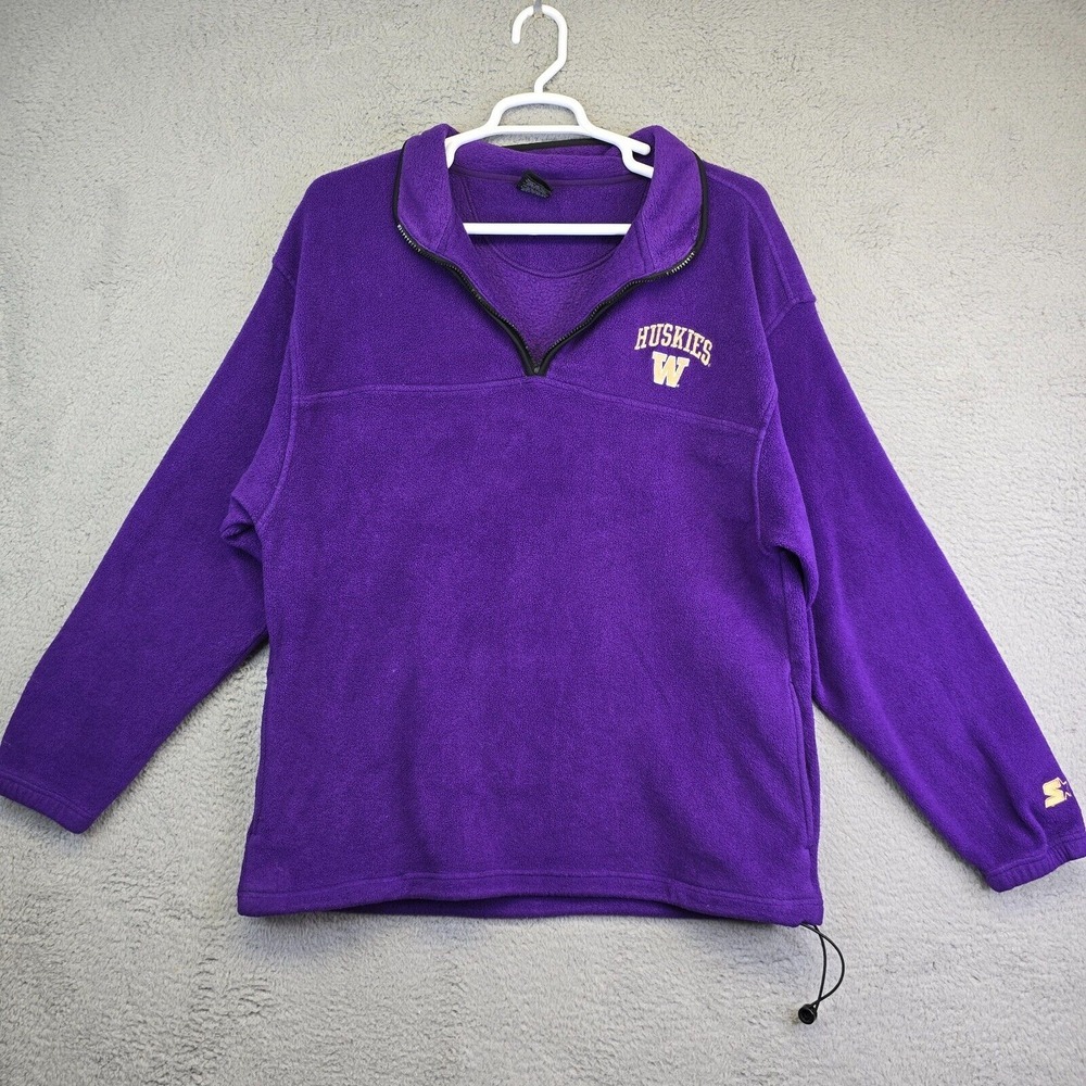 Washington State University Huskies Sweater Men's XXL‎ Starter WSU Broken Zipper
